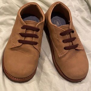 Slip on boy Tan Oxfords dress Shoe Max+Jake Size 8